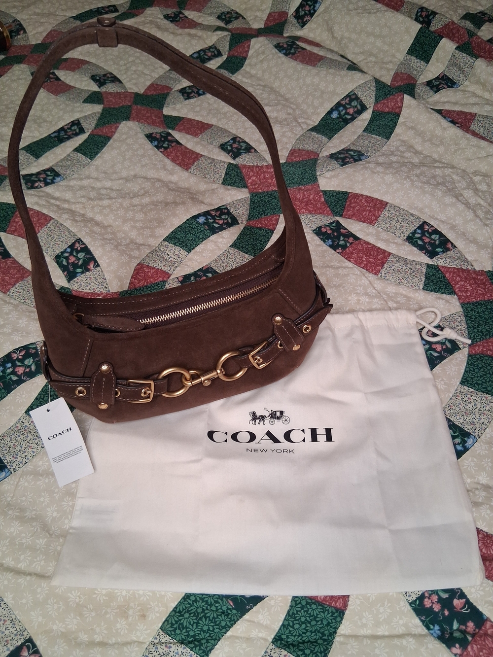 Coach Suede Belted Ergo